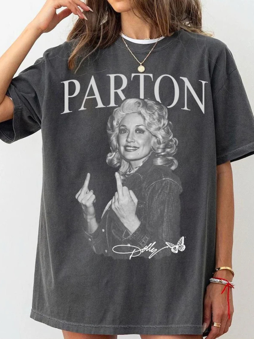 Dolly Parton Middle Finger Comfort Colors T-shirt, Vintage Cowboy Country Music